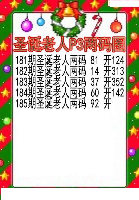 圣诞老人两码图