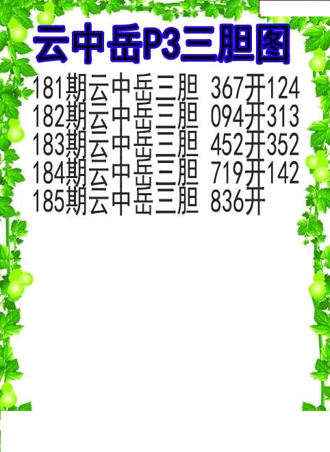 云中岳三胆图