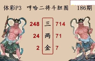 哼哈二将斗胆图