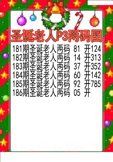 圣诞老人两码图