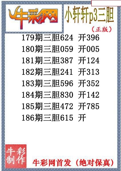 小轩轩三胆