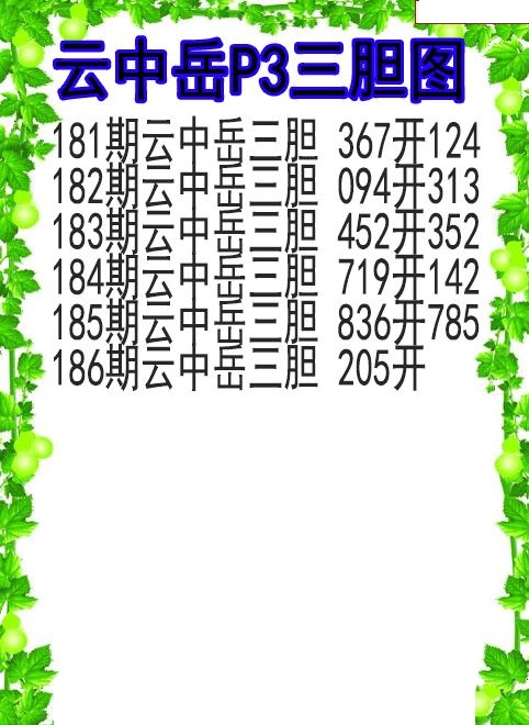 云中岳三胆图