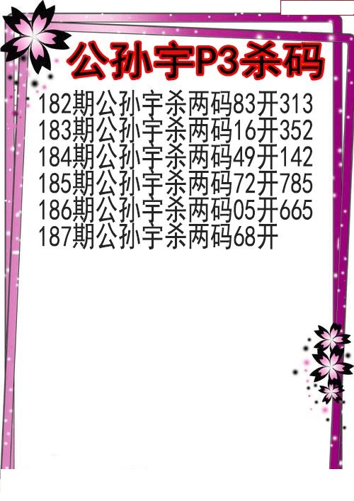 公孙宇杀码图