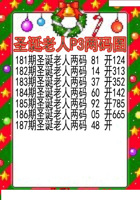 圣诞老人两码图