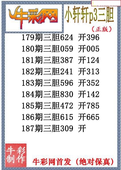 小轩轩三胆