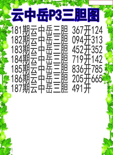 云中岳三胆图