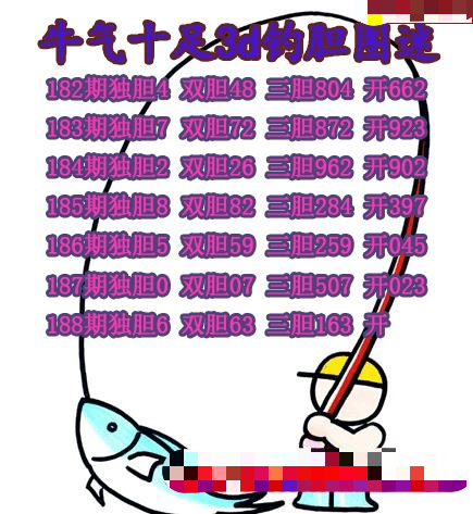 牛彩钓胆图