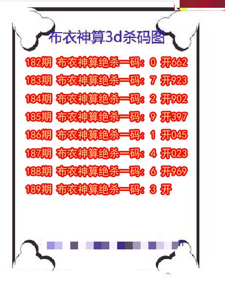 布衣神算杀码
