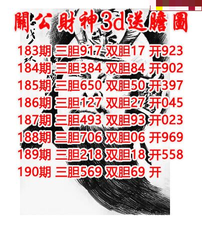 关公财神送胆