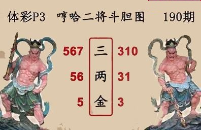 哼哈二将斗胆图