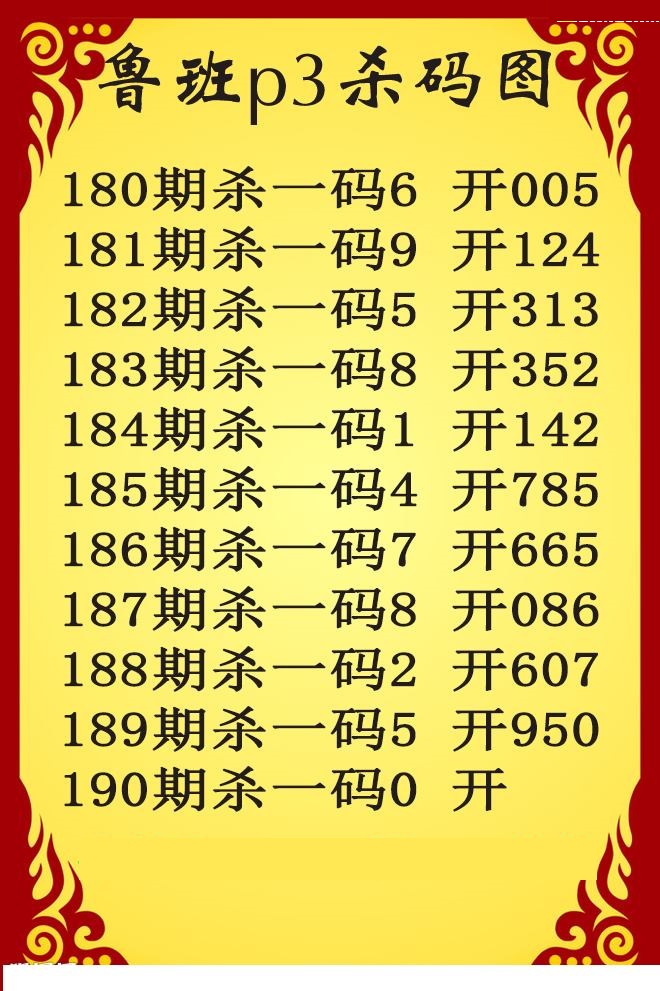 鲁班杀码