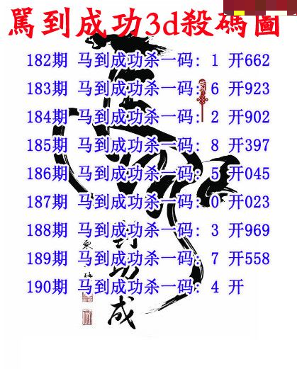 马到成功杀码