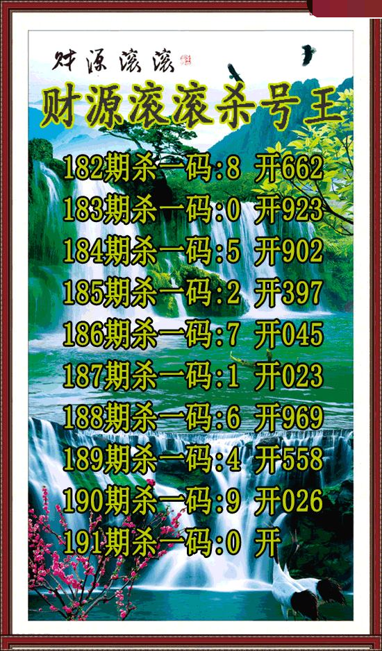 财源滚滚杀号王