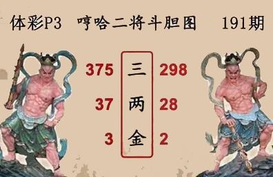 哼哈二将斗胆图