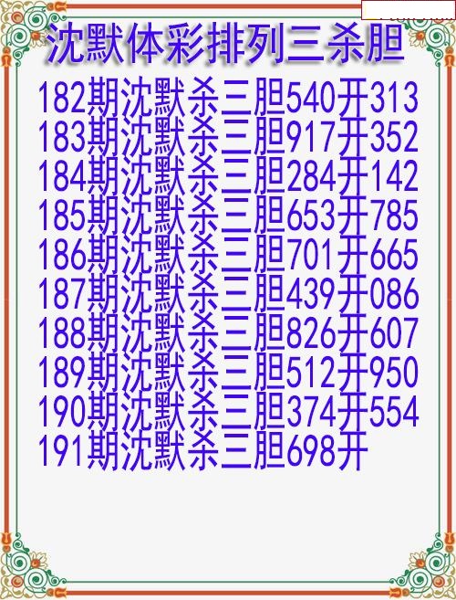 沈默杀胆图迷