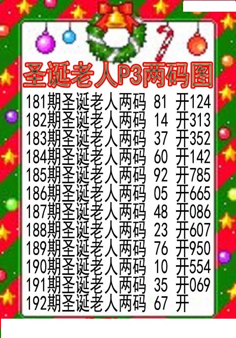 圣诞老人两码图