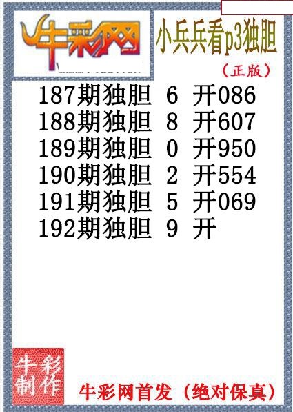 小兵兵独胆