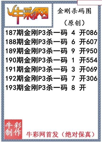 金刚杀码图迷