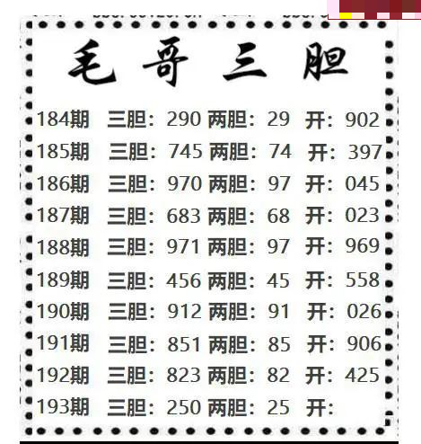 毛哥三胆