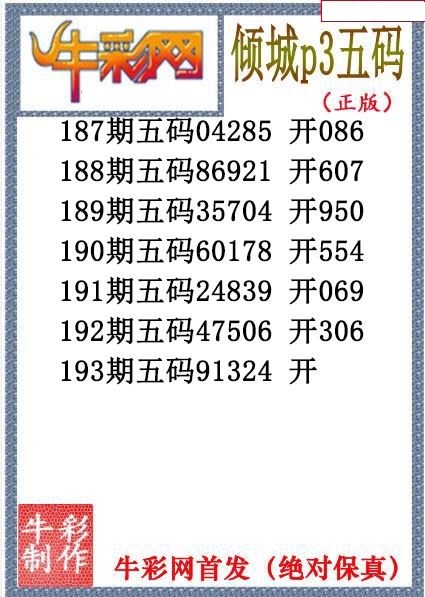 倾城胆码