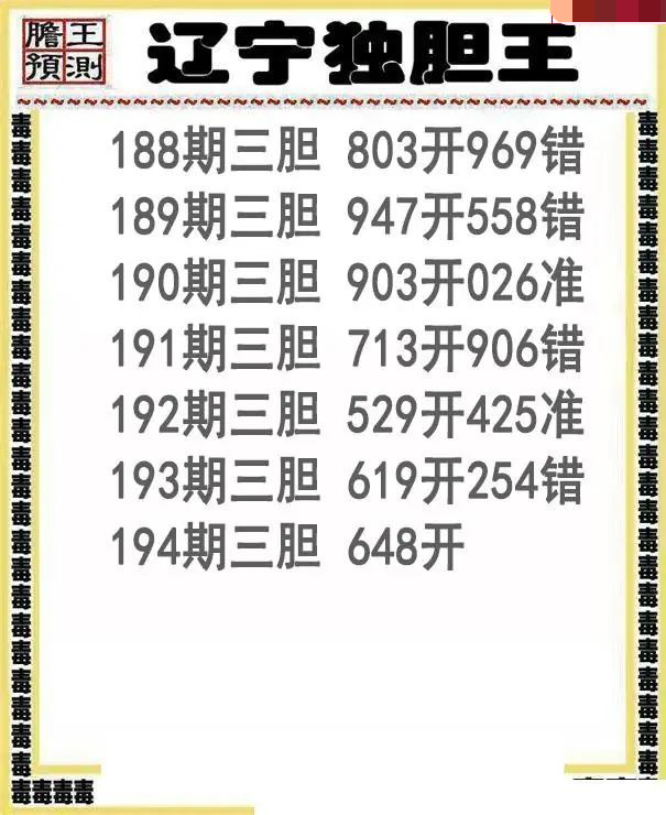 辽宁独胆王