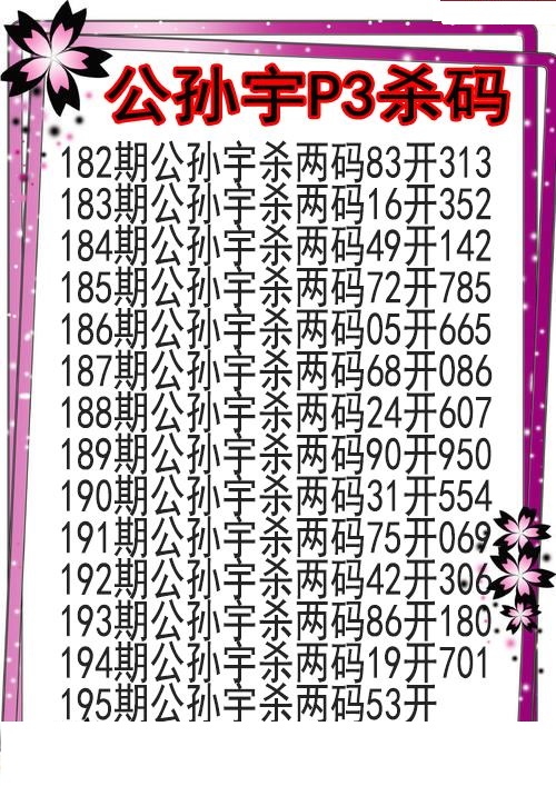 公孙宇杀码图