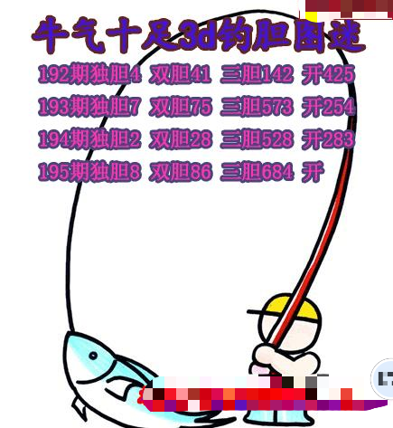 牛彩钓胆图