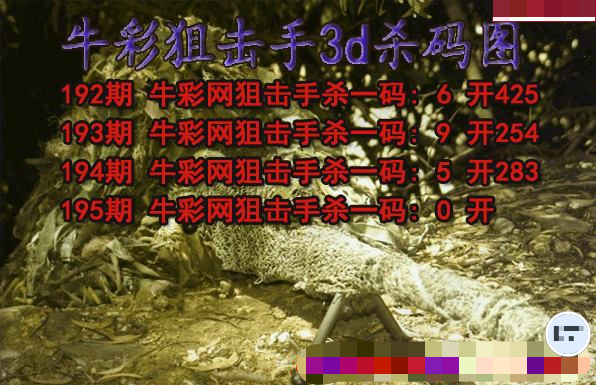 牛彩狙击手杀码