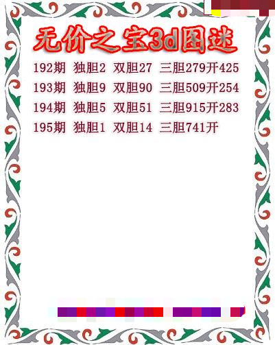 无价之宝送胆