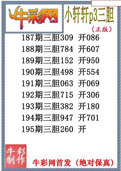 小轩轩三胆