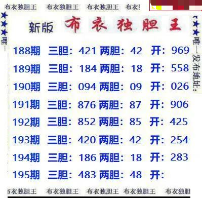 新版布衣独胆王