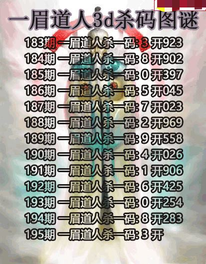 一眉道人杀码