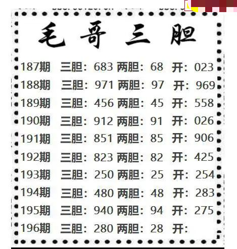 毛哥三胆