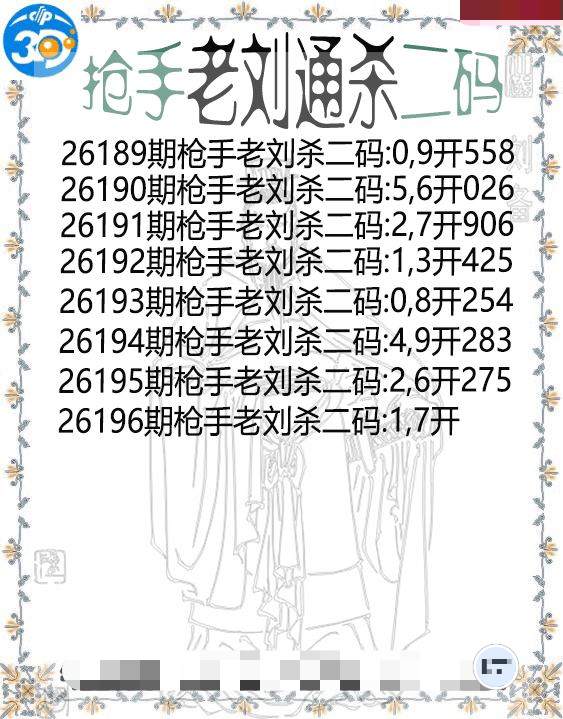 抢手老刘通杀二码