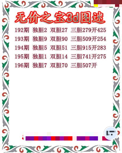 无价之宝送胆