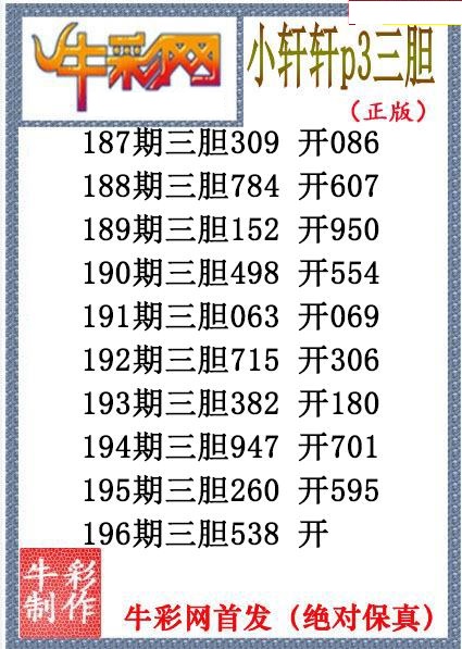 小轩轩三胆