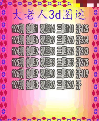 大老人三胆