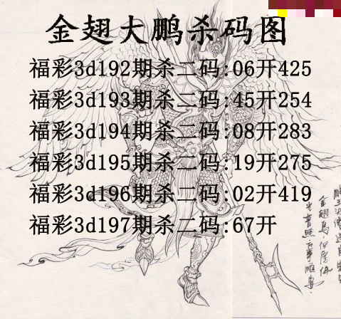 金翅大鹏杀码
