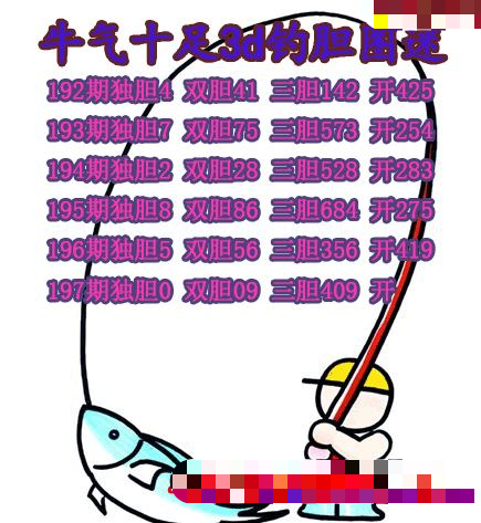 牛彩钓胆图