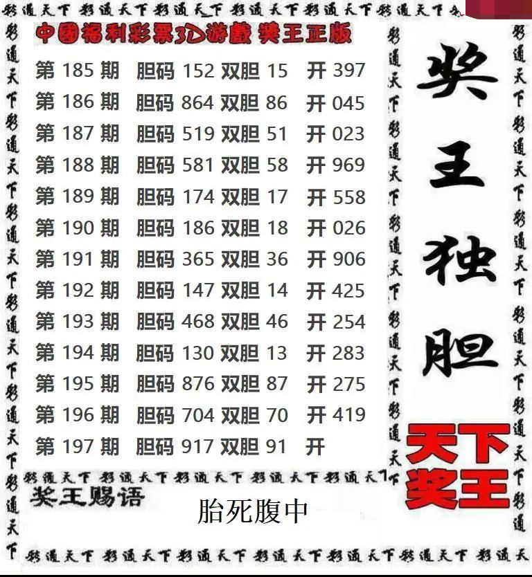 天下奖王