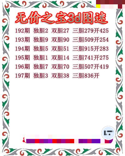 无价之宝送胆