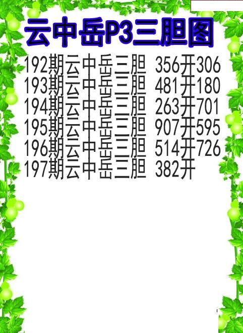 云中岳三胆图