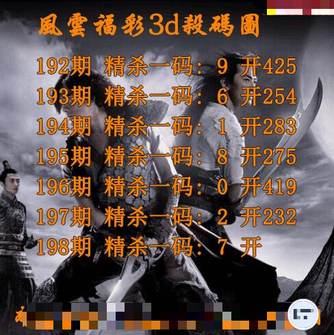 风云杀一码