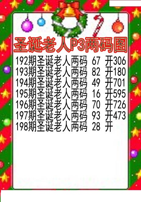 圣诞老人两码图