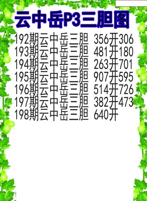 云中岳三胆图