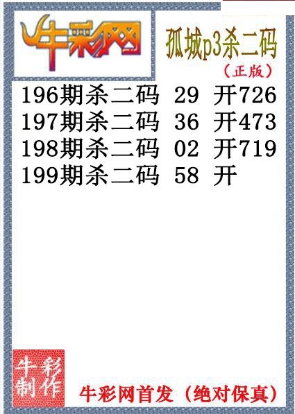 孤城杀码