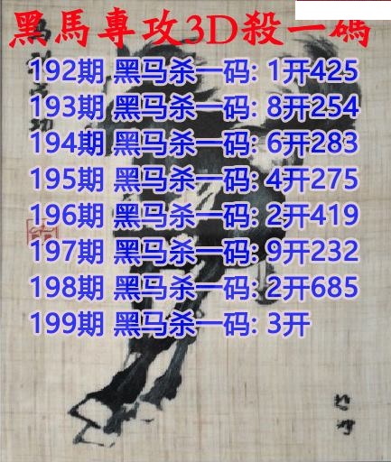 黑马杀码