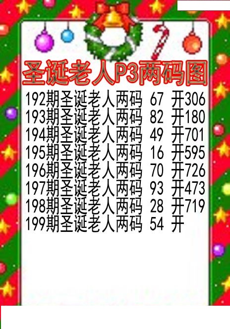 圣诞老人两码图