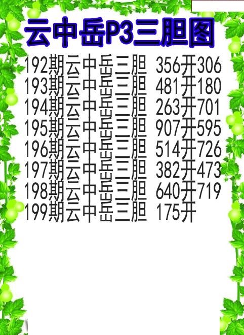 云中岳三胆图