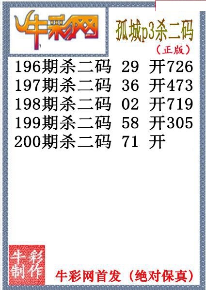 孤城杀码